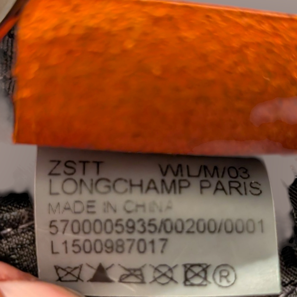 longchamp XS Le Pliage (Cuir/Leather) In Coral - Picture 9 of 16